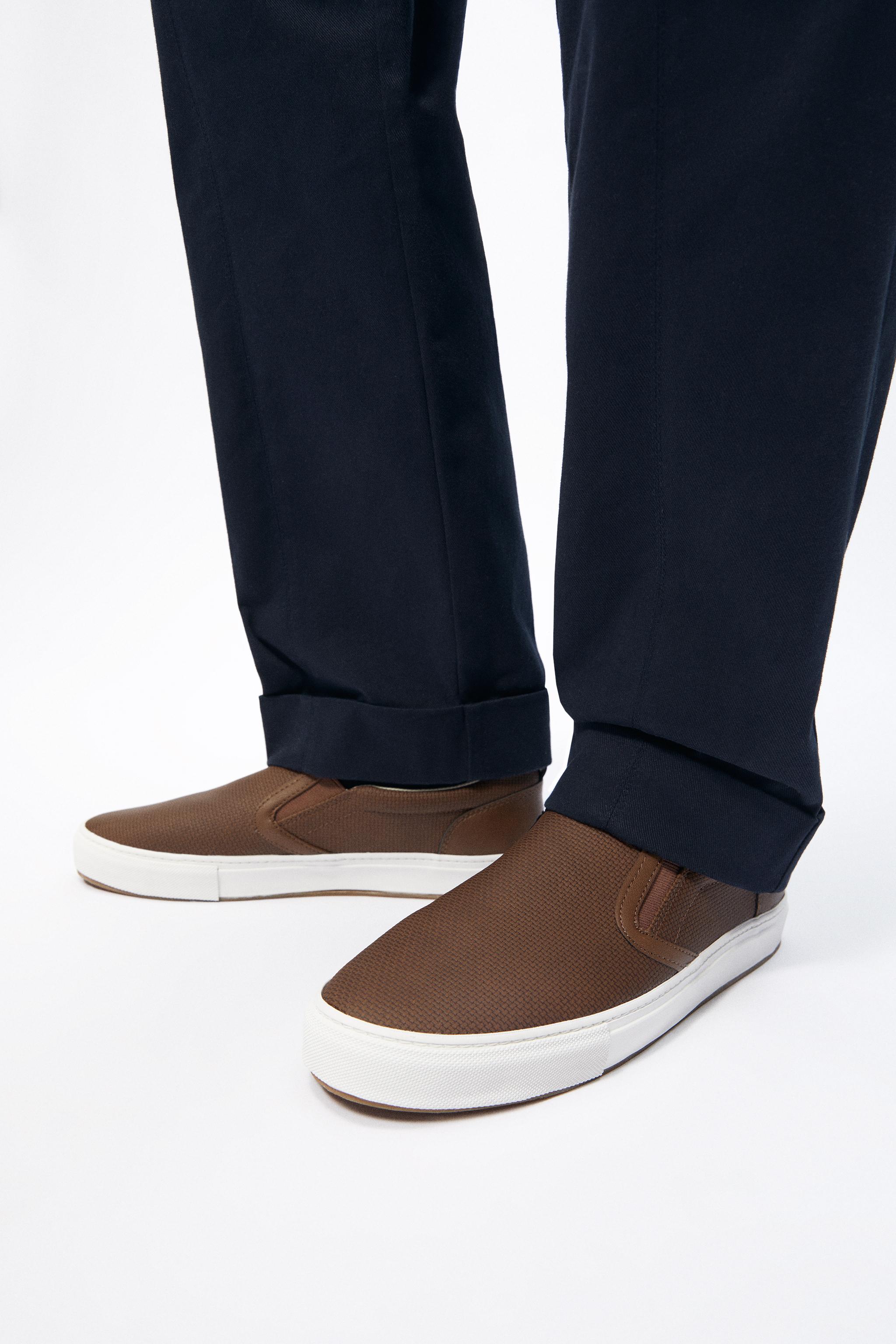 Zara laceless sneakers hotsell